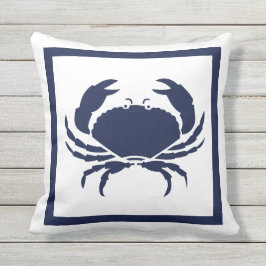 Coussin Marine blanche CRAB marine nautique extérieure ren