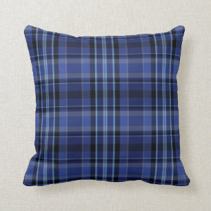 Coussin Marine Bleu Pays Jeu Plaid Pillow