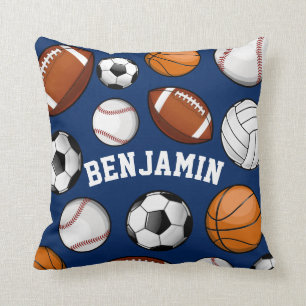 Coussin Marine nommée personnalisée par All Star de spor