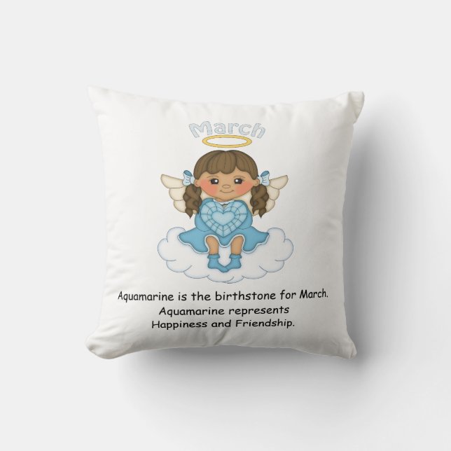Coussin Mars Ange Brunette (Recto)