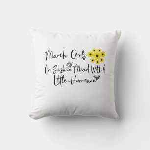 Coussin Mars Les Filles Sont Brillantes Mélangées Avec Un