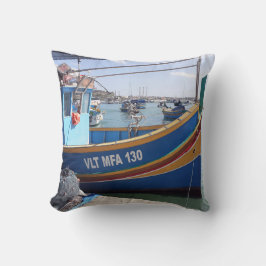 Coussin Marsaxlokk Bateaux de pêche Malte