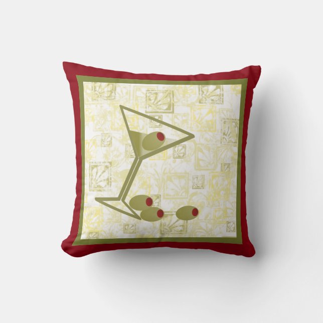 Coussin Martini et olives (Recto)