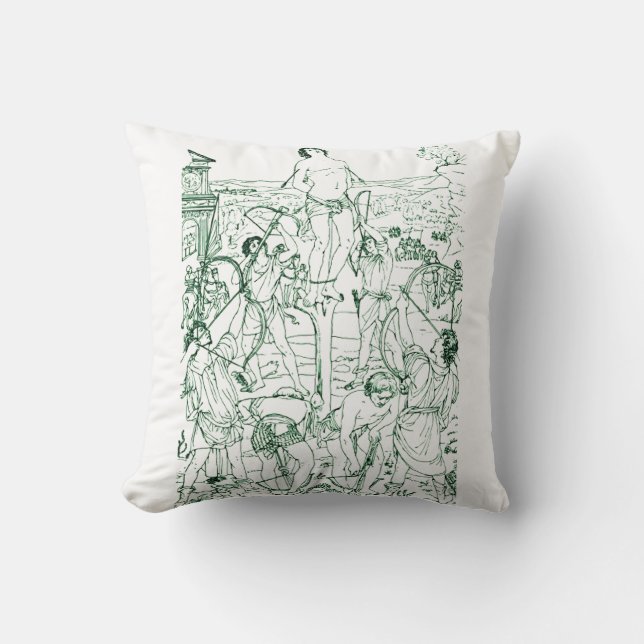 Coussin Martyre de saint Sébastien  (Recto)