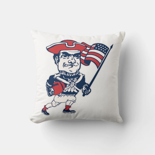 Coussin Mascotte de football de la Nouvelle-Angleterre (Recto)