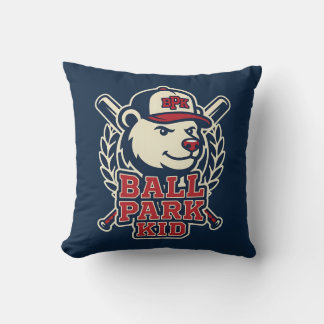 Coussin Mascotte de l'ours de baseball Ball Park Kid