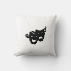Coussin Masques de théâtre comique et de tragédie