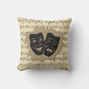 Coussin Masques de théâtre et musique ancienne