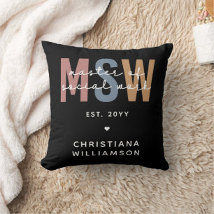 Coussin Master en travail social en MSW