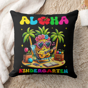 Coussin Maternelle Aloha Ananas Hawaï Rentrée Scolaire