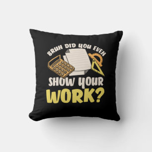 Coussin Math Enseignant Math Montrer Votre Travail