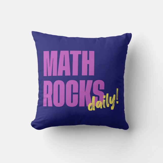 Coussin Math Rocks Daily (Recto)