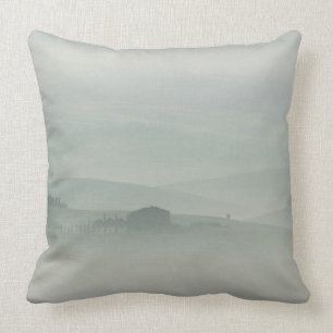 Coussin Matin en pastel en Toscane brumeuse