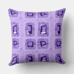 Coussin Matrice ethnique Abstraite - Lavande