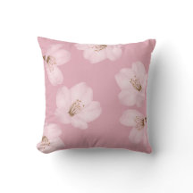 Coussin mauve de Sakura de fleurs de cerisier
