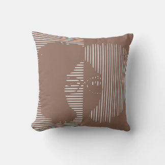 Coussin Mauve Girl avec lunettes et un grand afro