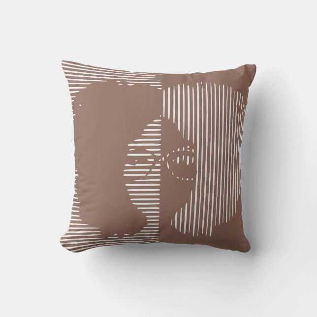 Coussin Mauve Girl avec lunettes et un grand afro (Recto)