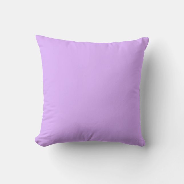 Coussin Mauve violet E0B0FF Conception couleur solide (Recto)