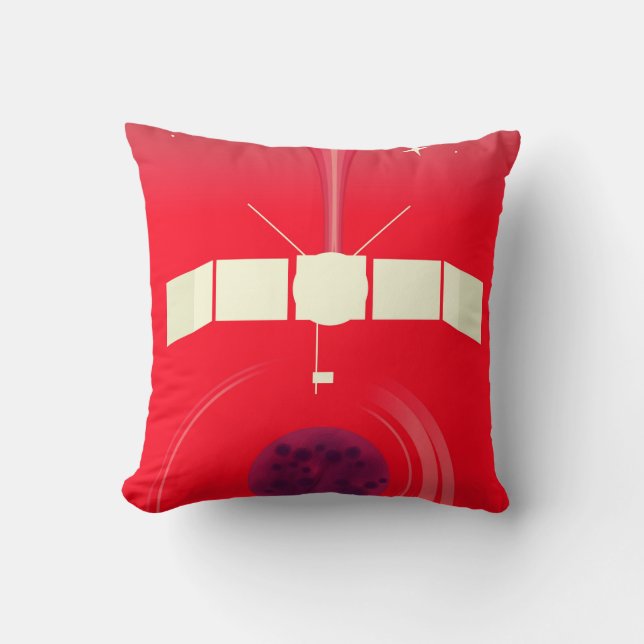 Coussin MAVEN - art spatial sur Mars. (Recto)