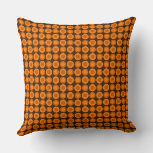 Coussin Mazipoodles Polka Dot Donuts - Orange Brown