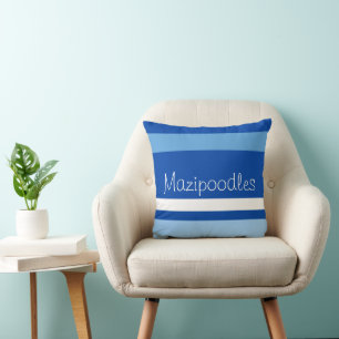 Coussin MAZIPOODLES Rayures Spaghetti 105 Nom