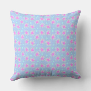 Coussin Mazipoodles Téméraires : Blue Fuchsia Turquoise 2