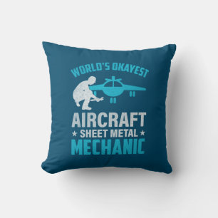 Coussin Mécanique du monde le plus Okayest mécanique