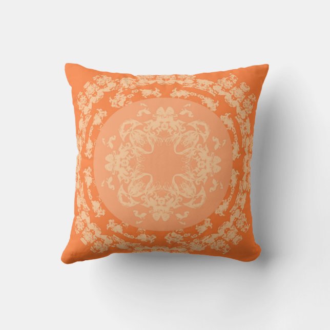Coussin Médaillon Abricot (Verso)
