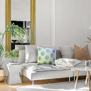 Coussin Médaillon d'Hibiscus - Seaglass