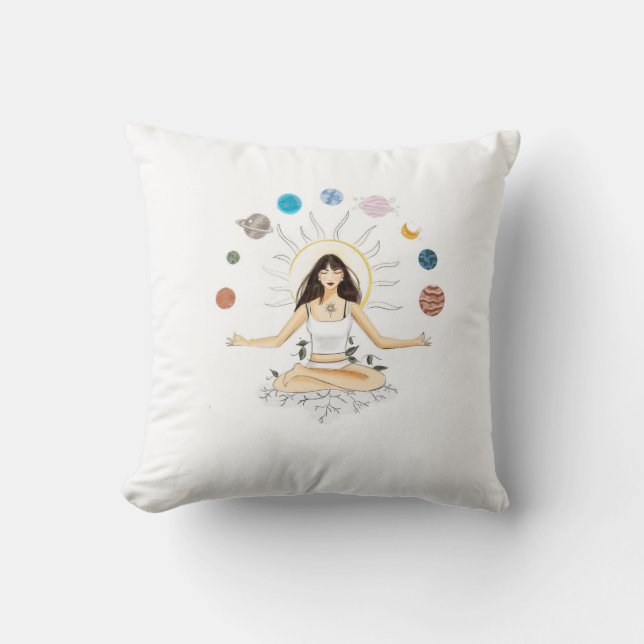 Coussin Meditation art (Recto)