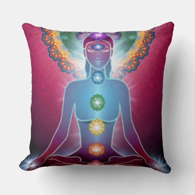 Coussin Méditation de Chakra Yoga (Recto)