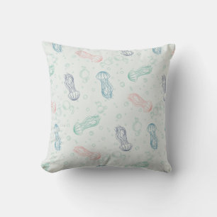 Coussin Méduses dérivent double face