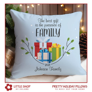 Coussin Meilleur Cadeau est Famille Personnalisable Nom No