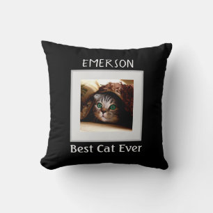 Coussin Meilleur chat Jamais Personnalisé Animaux de compa