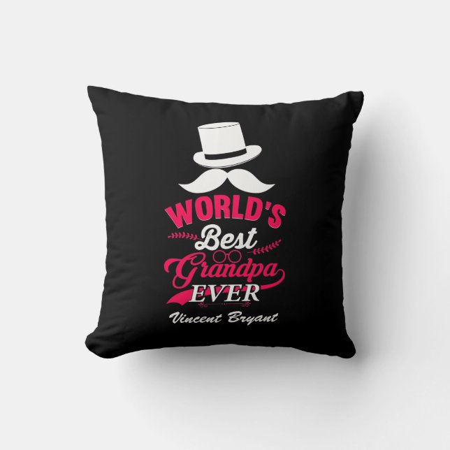 Coussin Meilleur grand-père du monde jamais jouer l'oreill (Recto)