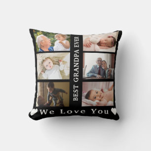 Coussin Meilleur grand-père jamais Custom Photo collage No