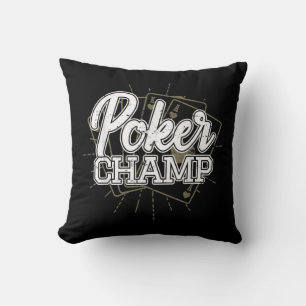 Coussin Meilleur Jeu de cartes de Poker Joueur de Poker