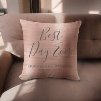 Meilleur Jour jamais Rose Gold Blush Pink Mariage