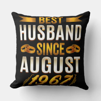 Coussin Meilleur Mari Depuis Août 1967 Drôle d'Anniversair
