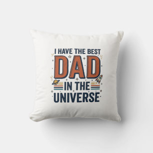 Coussin Meilleur papa de l'univers conception vectorielle