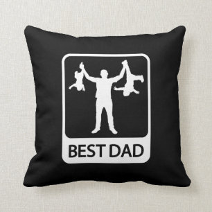 Coussin Meilleur papa - Fête des pères amusante