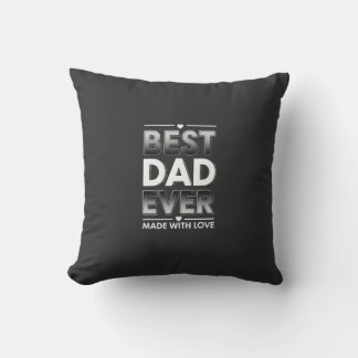 Coussin Meilleur Papa Jamais Cadeau Père Noir Blanc