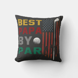 Coussin meilleur papa par par golf T-Shirt
