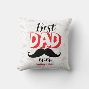 Coussin Meilleur Papa Personnalisé Cadeau de la Fête des P