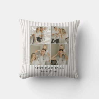 Coussin Meilleur Papa Personnalisé Photo | Sur mesure