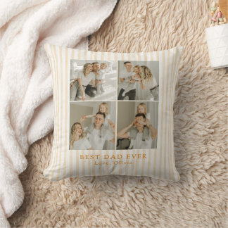 Coussin Meilleur Papa Personnalisé Photo | Sur mesure