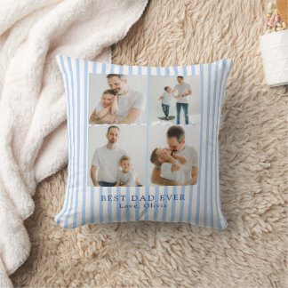 Coussin Meilleur Papa Personnalisé Photo | Sur mesure