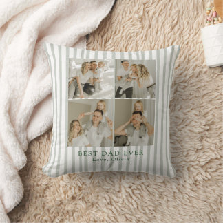 Coussin Meilleur Papa Personnalisé Photo | Sur mesure