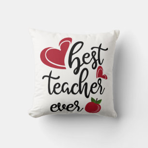 Coussin Meilleur professeur de typographie jamais