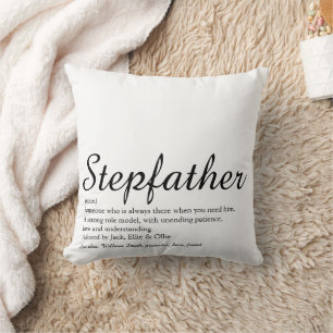 Coussin Meilleur Stepfather jamais vu, Script de définitio